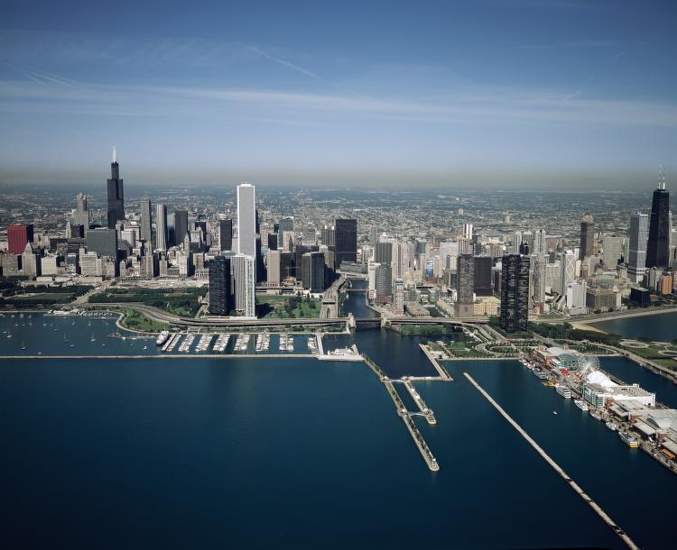 Skyline and lakefront, Chicago, Illinois