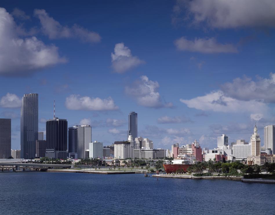Skyline view of Miami, Florida