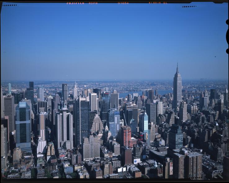 [View of Manhattan skyline, New York, New York]